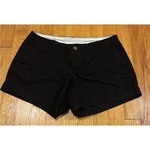 Old Navy Womens Black Chino Shorts Size 4 Ladies Casual low rise